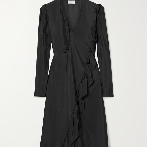 By Malene Birger Red Bixia Stretch Crepe Dress - Picture 2 of 13